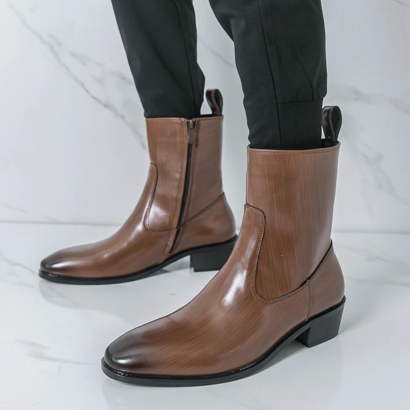 Men'S Shoes Hey Dude - الكلاسيكية مريح حذاء من الجلد بوتاس