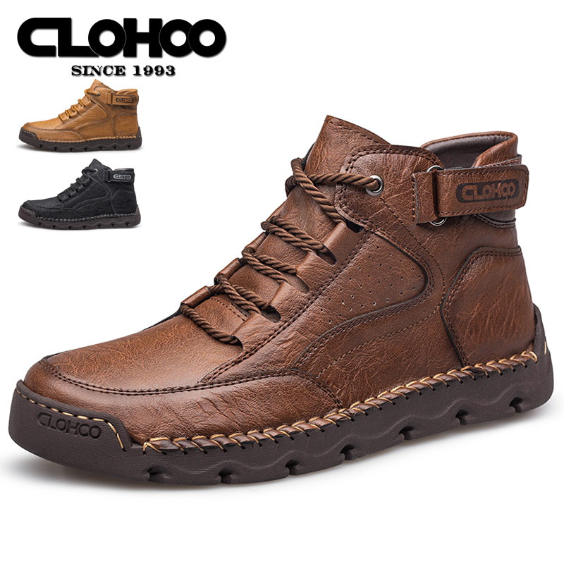 Men'S Shoes Hey Dude - أحذية رجالية من CLOHOO مخيطة يدويًا،