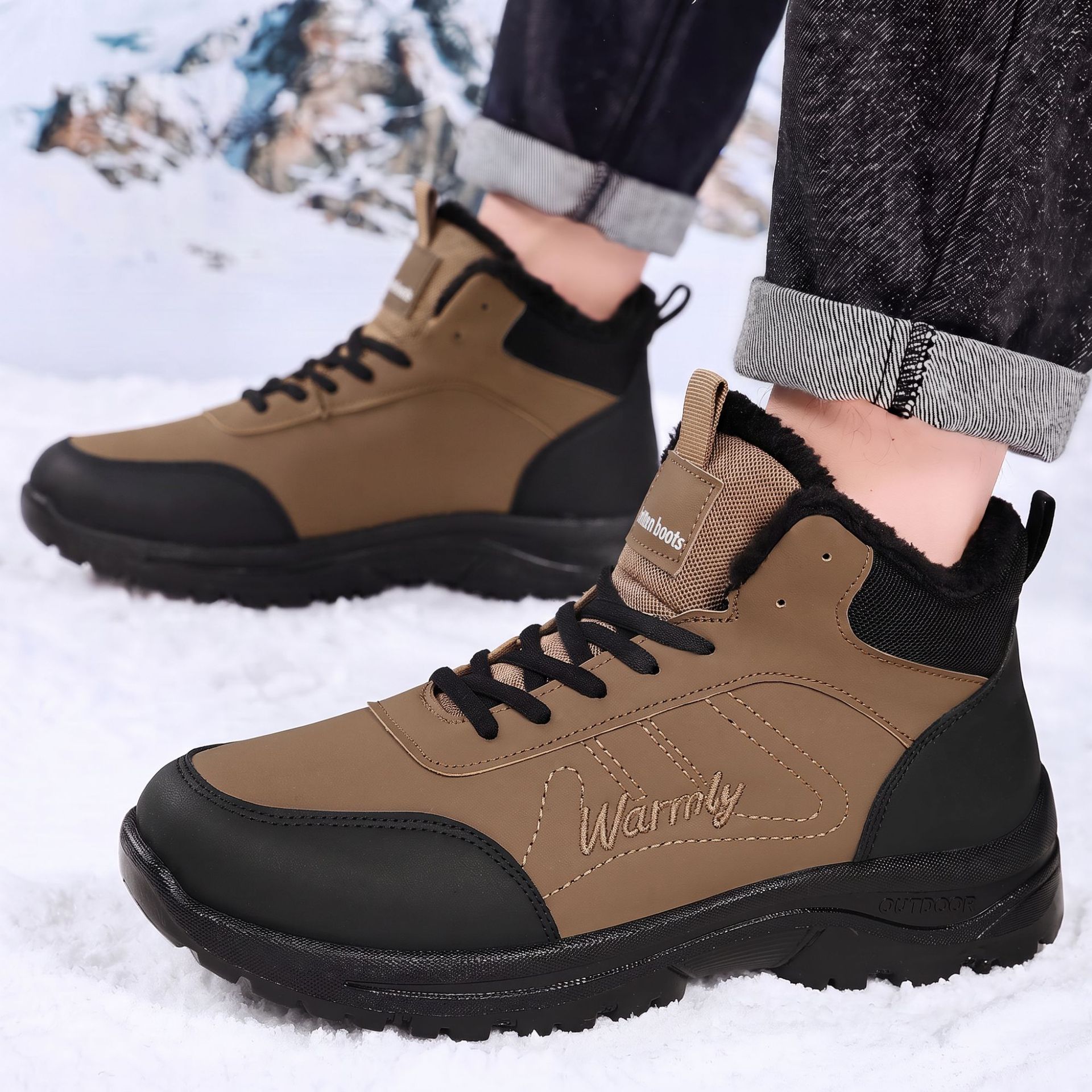 Men'S Shoes Hoka Sale - أحذية رجالية قطنية مبطنة بالقطيفة السميكة