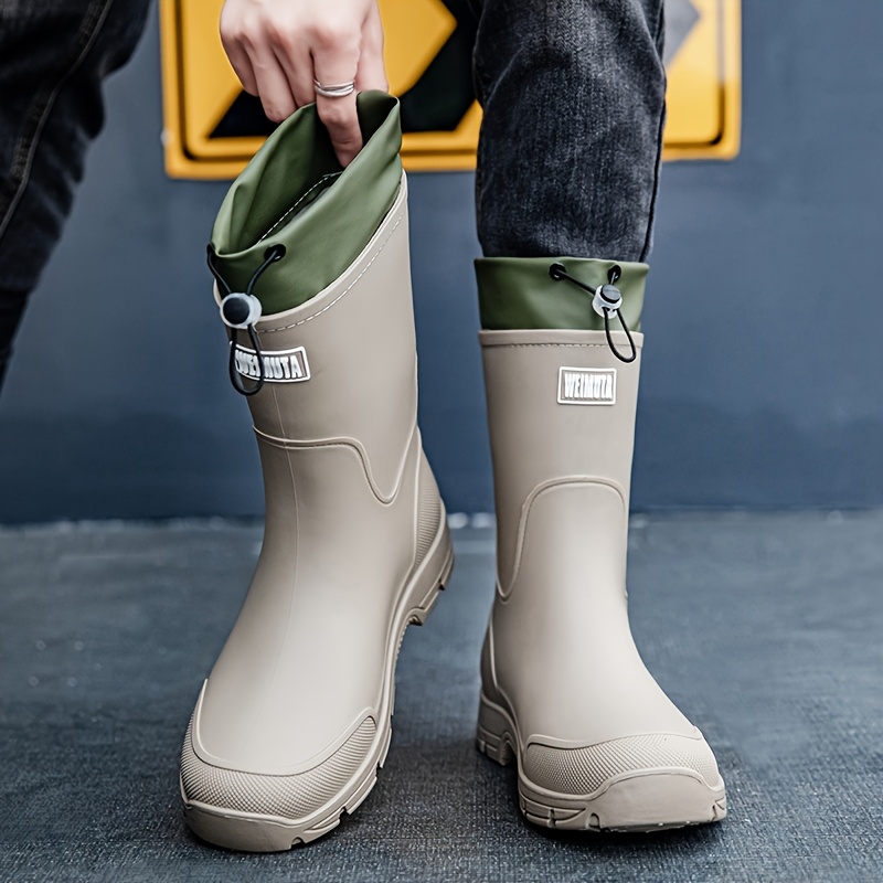 Men'S Shoes Water Resistant - الرجال احذية المطر للماء منتصف العجل