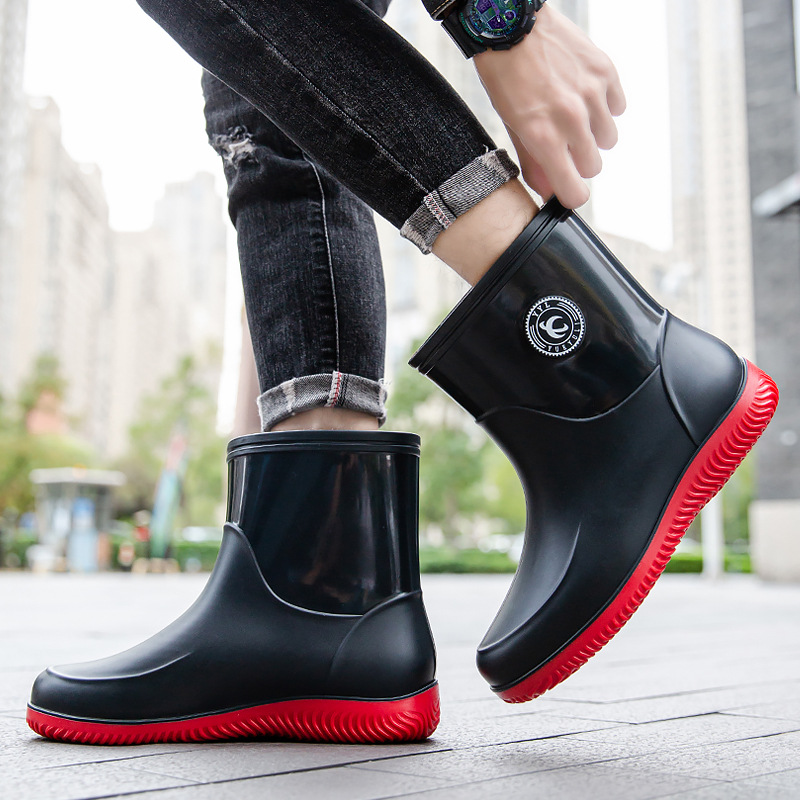 أحذية المطر لمنتصف الساق للرجا - مراجعة Men'S Shoes Water Resistant وسعره